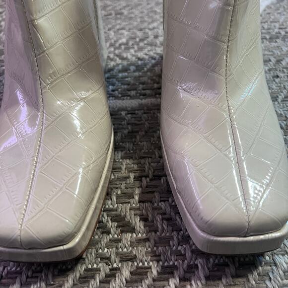 Vivianly Chunky Heel Ankle Boot Sz 9 - Picture 4 of 8